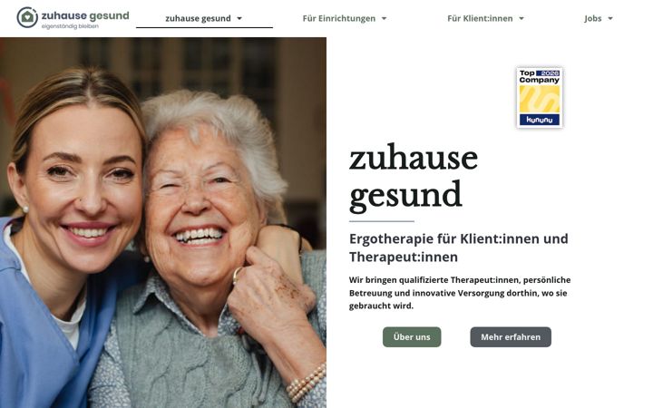 Screenshot of zuhause-gesund.de