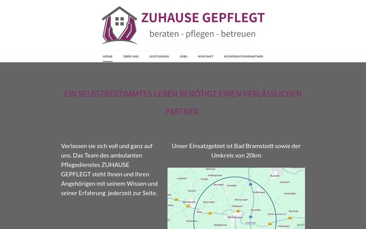 Posnetek zaslona zuhausegepflegt.de