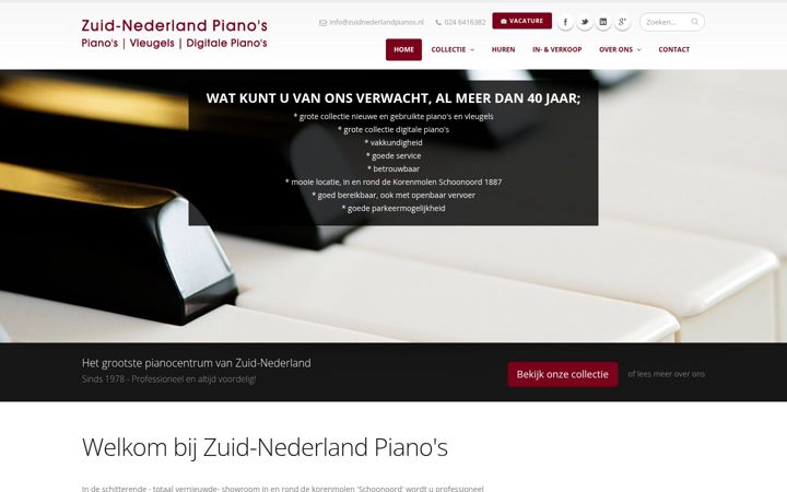 Screenshot of zuidnederlandpianos.nl