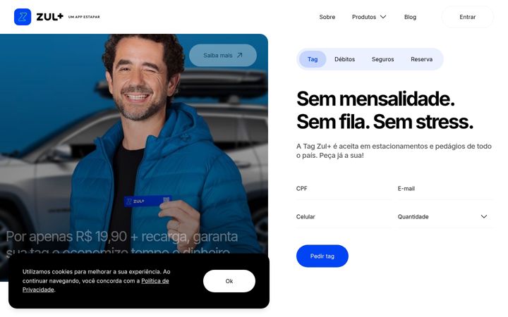Screenshot of zuldigital.com.br