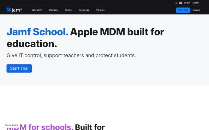 Screenshot of zuludesk.com