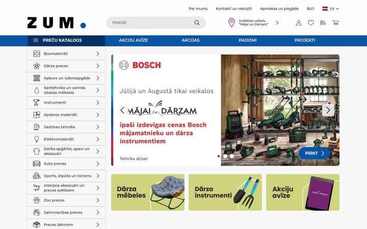 Screenshot of zum.lv