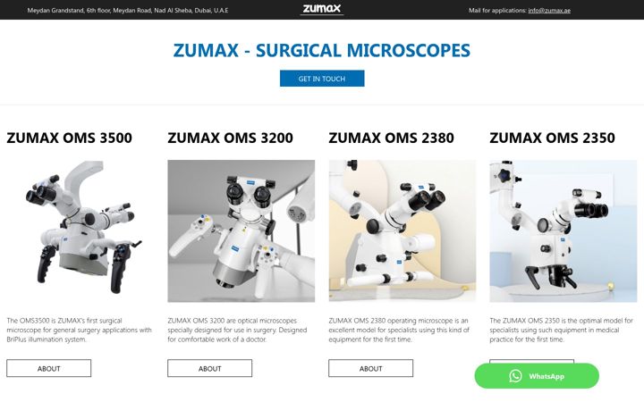 Screenshot of zumax.ae