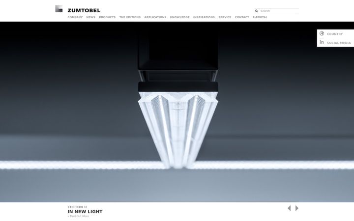 Screenshot of zumtobel.com