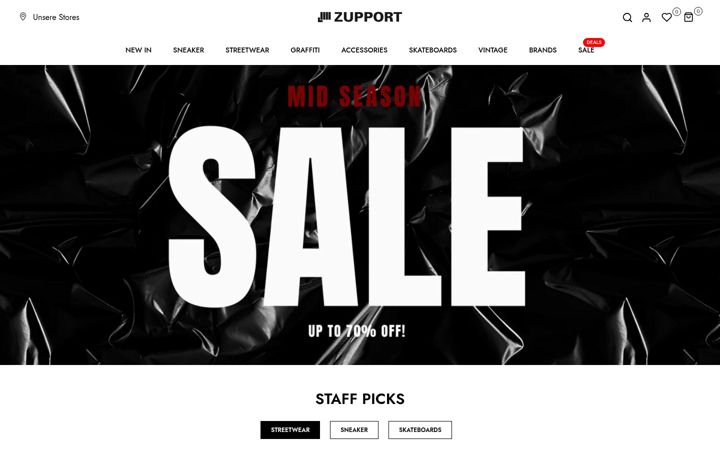 Screenshot of zupport.de