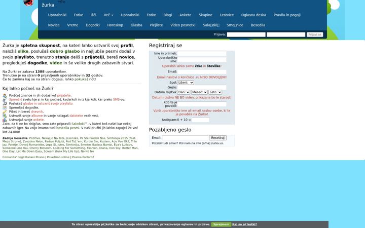 Screenshot of zurka.us