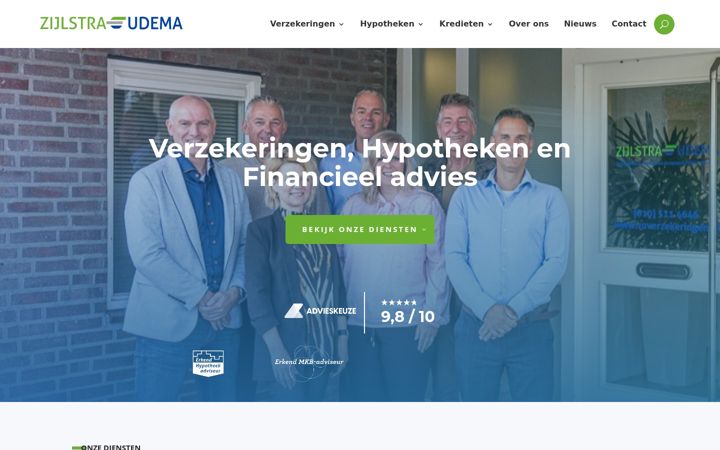 Screenshot of zuverzekeringen.nl