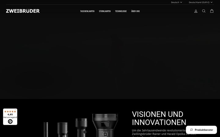 Screenshot of zweibruder.de