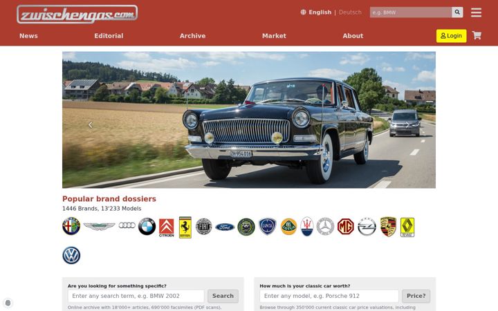 Screenshot of zwischengas.com