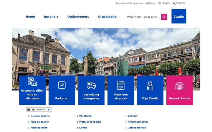 Screenshot of zwolle.nl