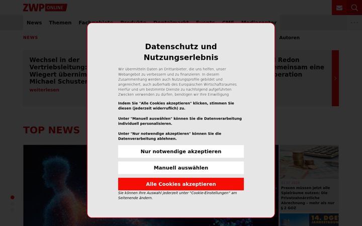Screenshot von zwp-online.info