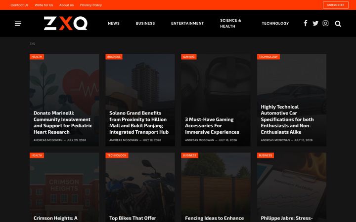 Screenshot of zxq.net