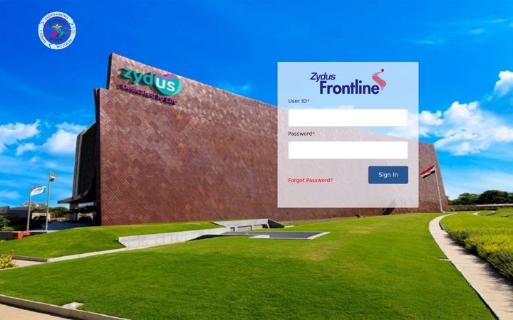 Screenshot of zydusfrontline.com