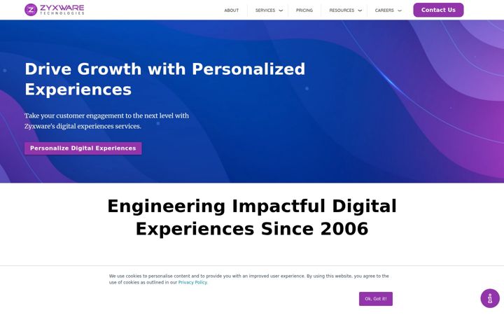 Screenshot of zyxware.com